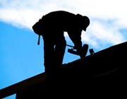 Roofer on a Roof in West Chester PA