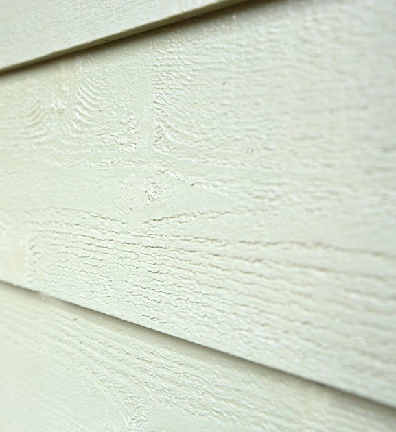 close up of fiber cement siding