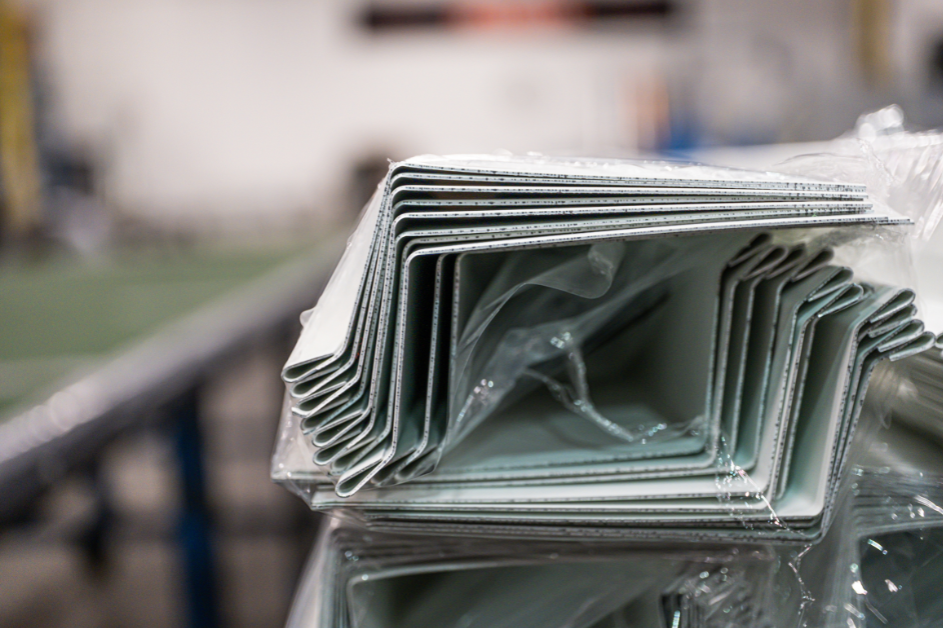 A drip edge on a roof