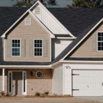 Home with multiple types of siding