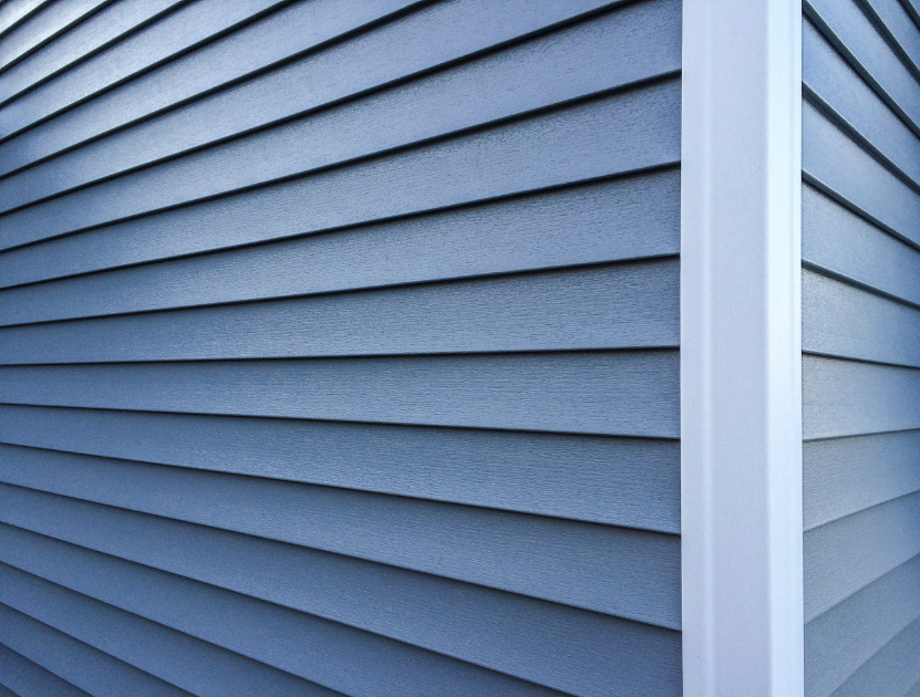 blue fiber cement siding