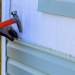 siding on home being installed