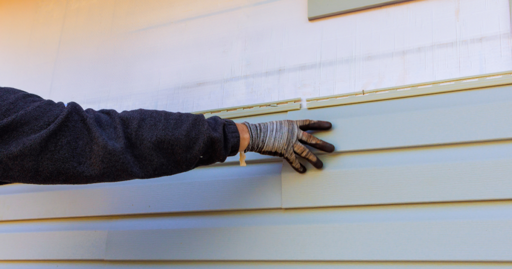 siding being removed